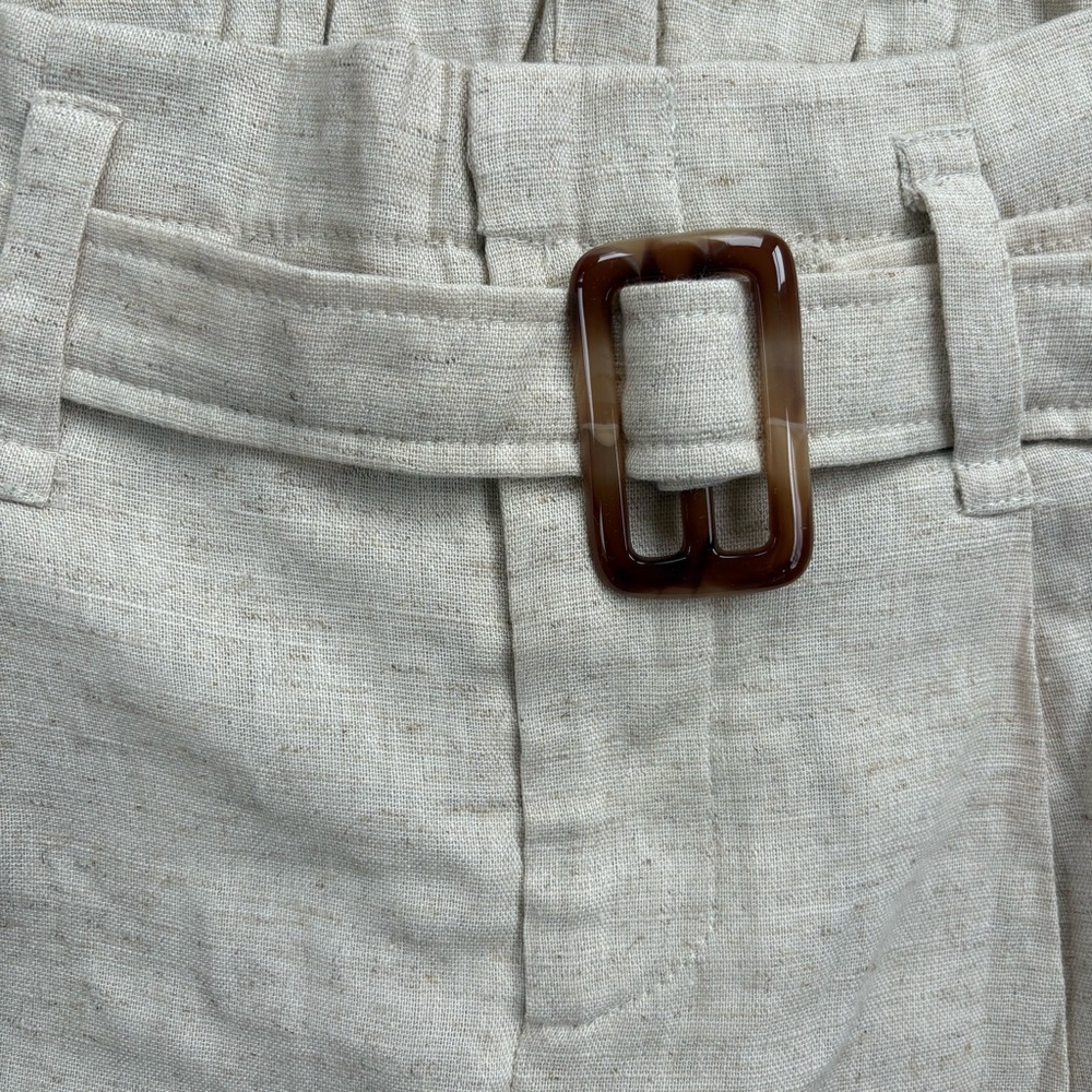 Bishop + Young Good Vibrations Summer Short In Sand Linen Blend Size Small NWT - Picture 2 of 7